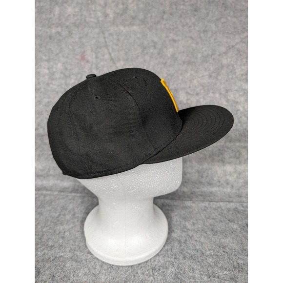 New Era Pittsburgh Pirates Black Gold Fitted Hat 59FIFTY Size 7 1/4 MLB‎ - Picture 6 of 8